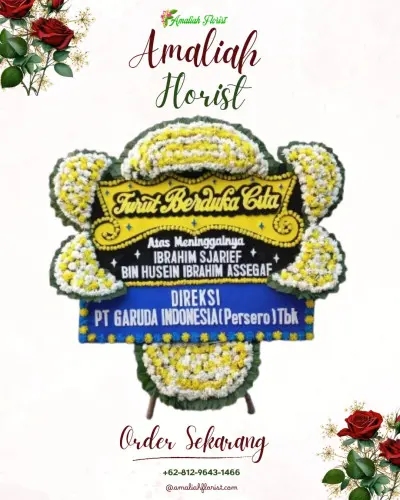 Papan Bunga Duka di Sidomulyo