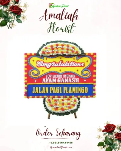 Bunga Papan Congratulation di Sidomulyo